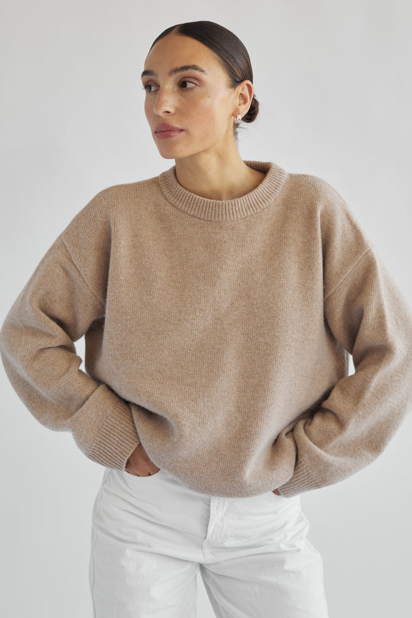 Oversized Wool/Cash Sweater - Almina Concept