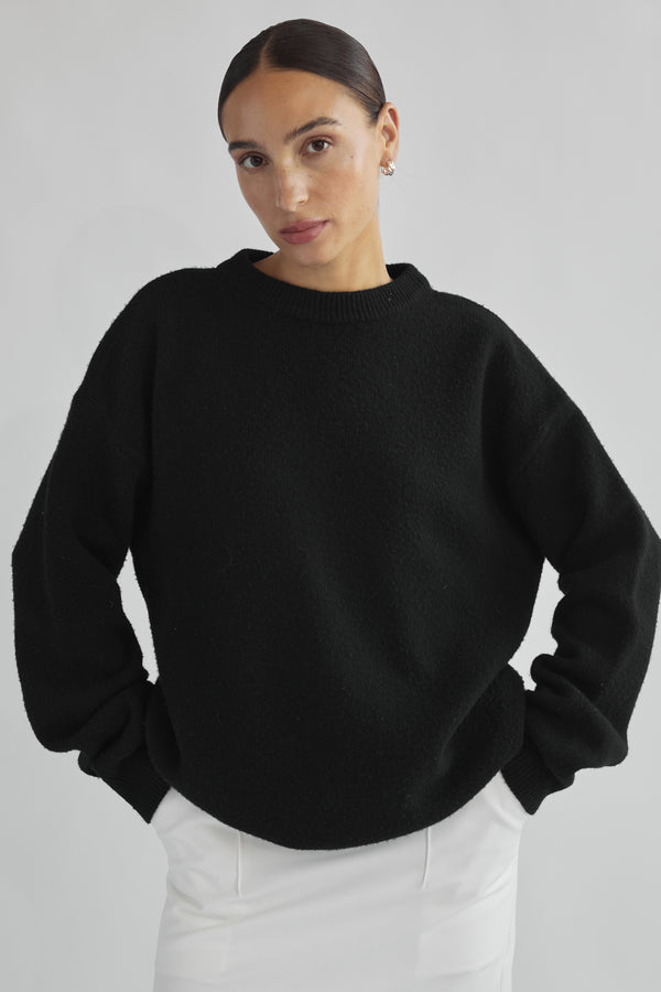 Oversized Wool/Cash Sweater - Almina Concept 