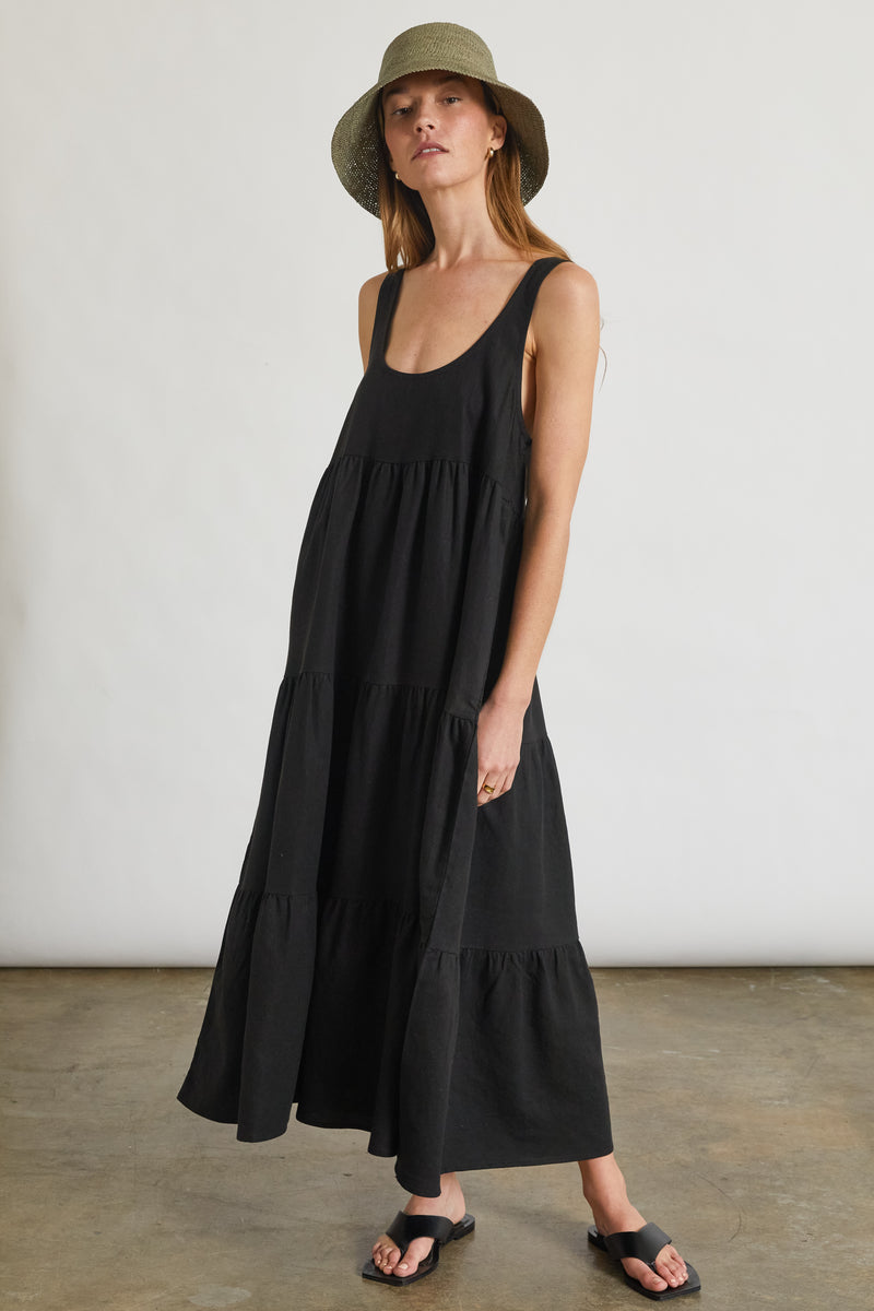 U Neck Midi Length Dress– Almina Concept