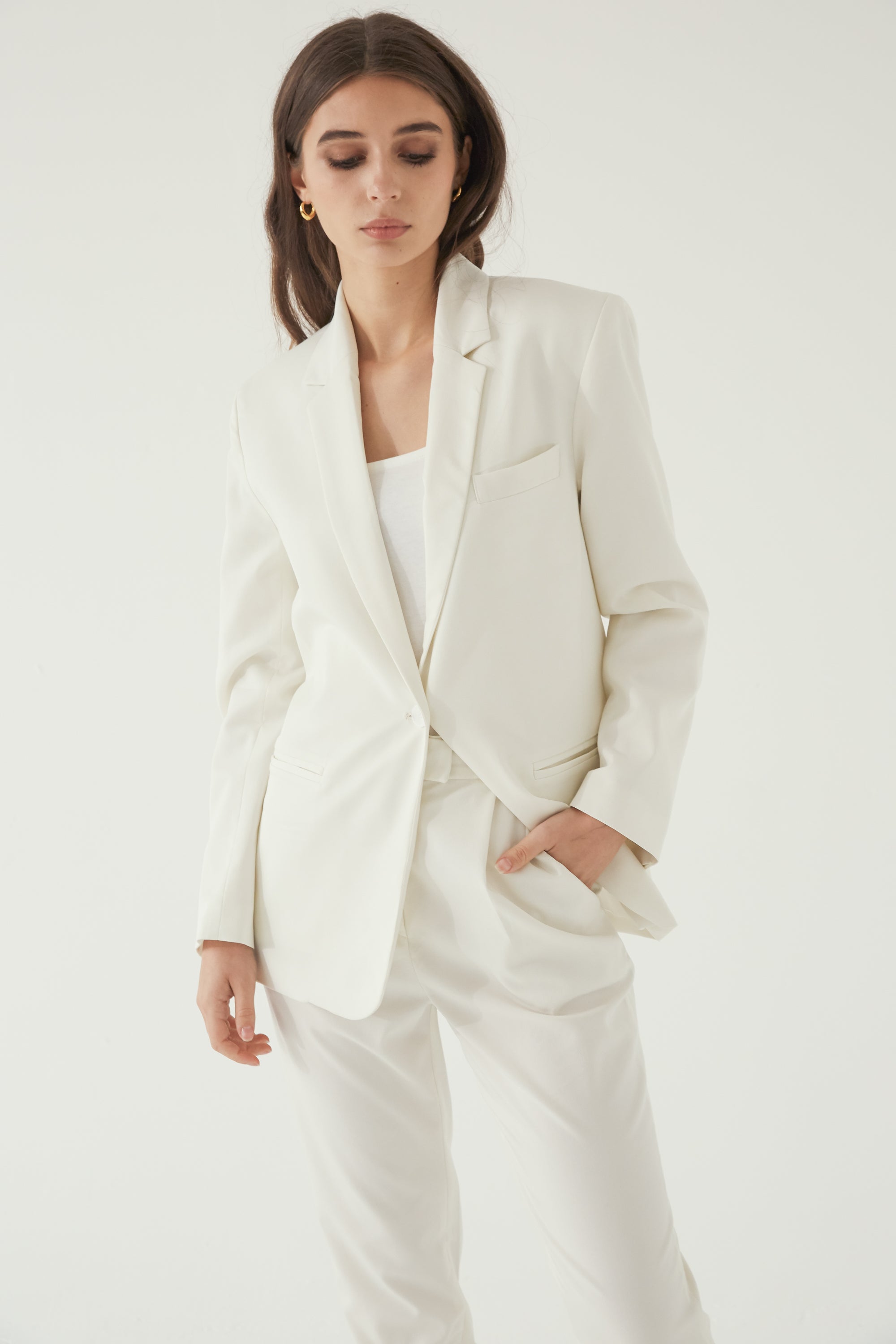 High Waisted Pleated Trouser Almina Concept