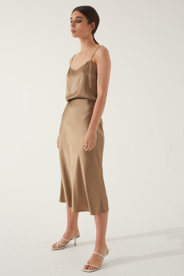 Slip Silk Skirt - Almina Concept 