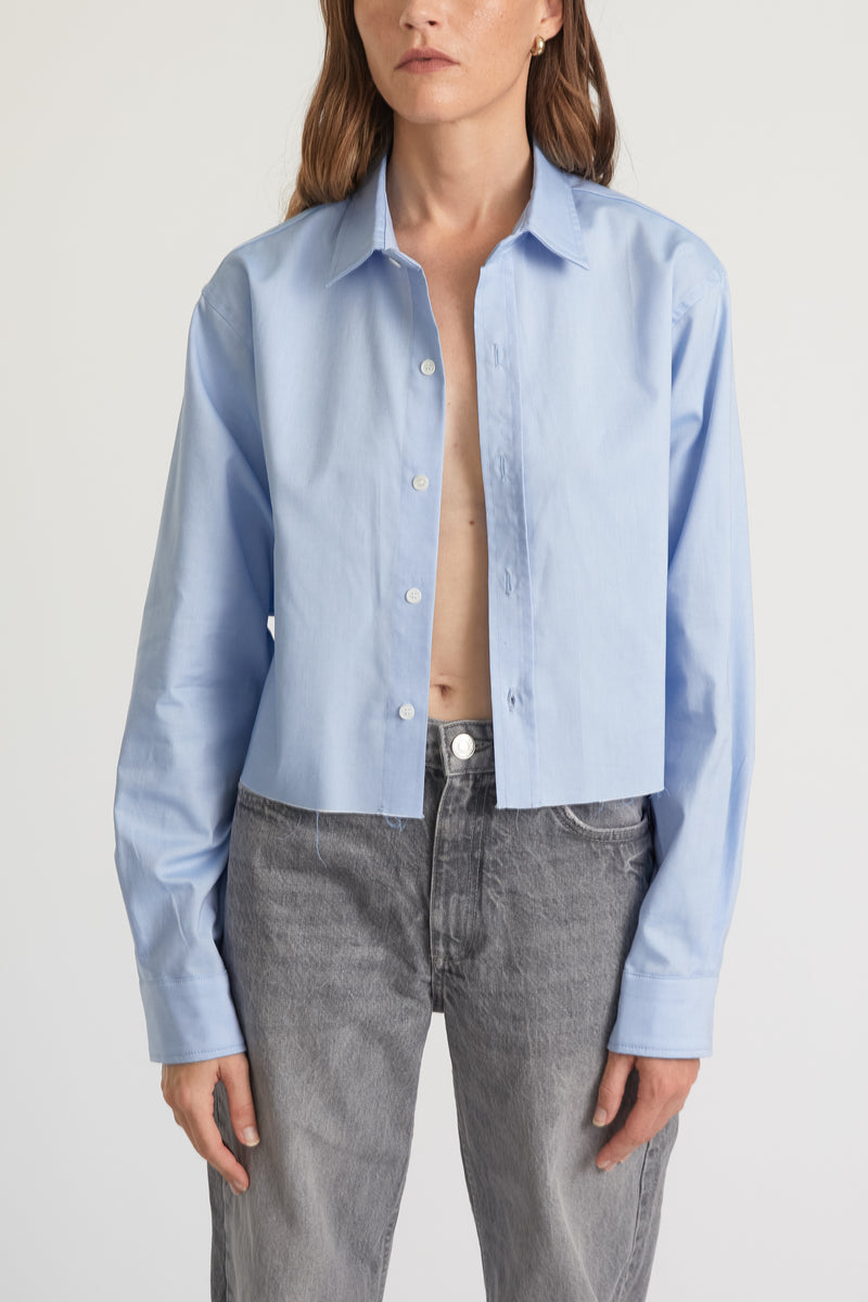 Cropped Long Sleeve Shirt - Almina Concept 