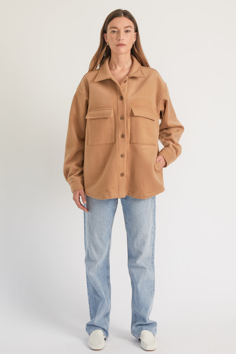 Wool Shirt Jacket– Almina Concept