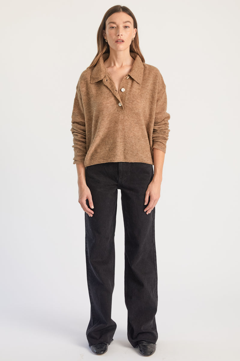 Polo Alpaca Sweater - Almina Concept 