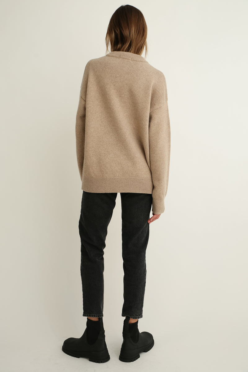 Oversized Wool/Cash Sweater - Almina Concept 